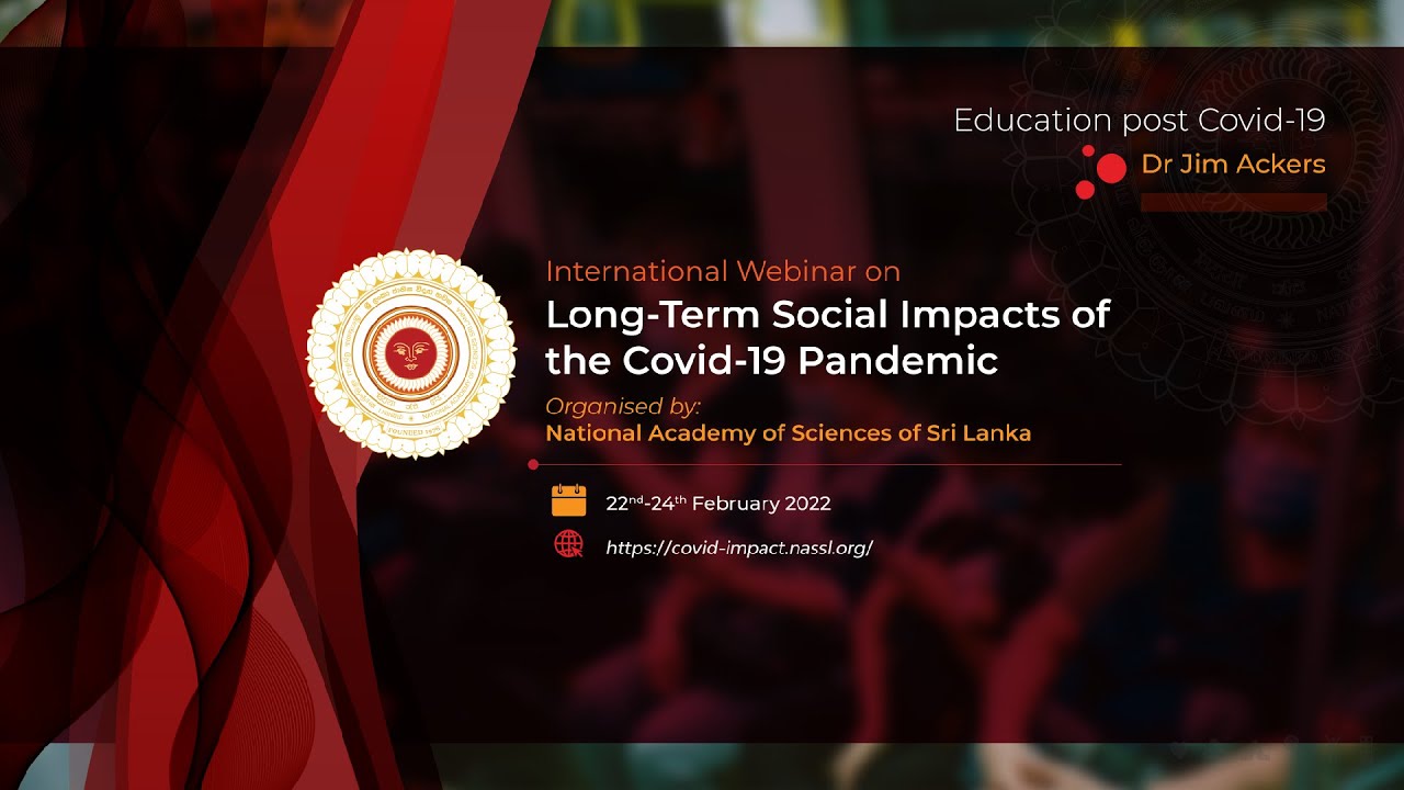 Education post Covid 19 - Dr Jim Ackers - YouTube
