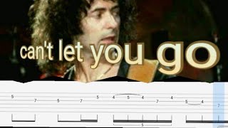 How to play | can't let you go-Rainbow(guitar solo with Tab lesson) Resimi