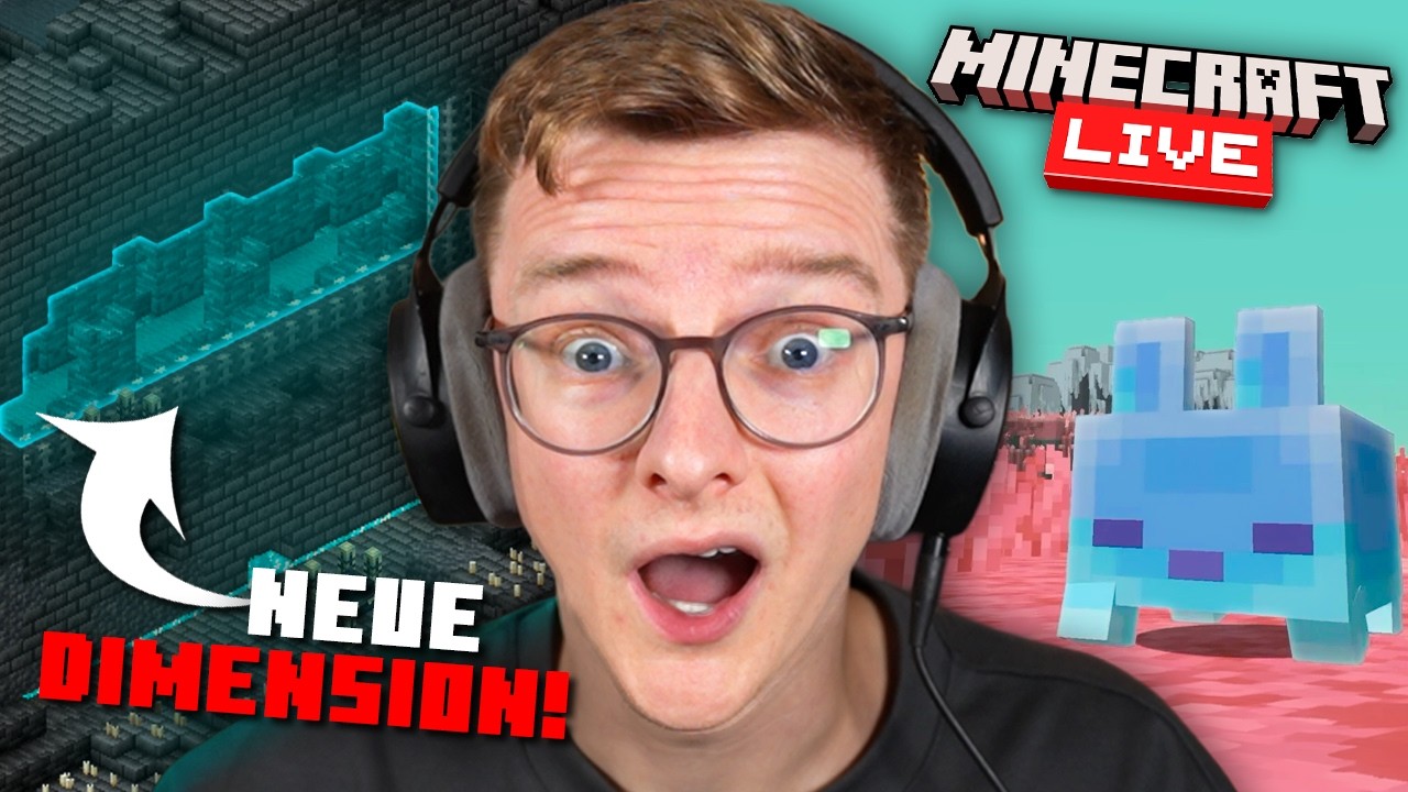 MINECRAFT BEKOMMT EINE NEUE DIMENSION! 🤯MINECRAFT LIVE REACTION