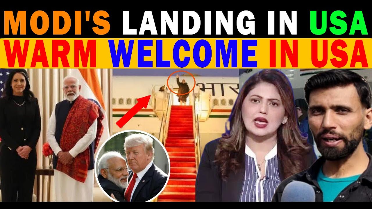 PM MODI 🇮🇳 WARM WELCOME IN USA, PAKISTANI PUBLIC REACTION ON PM MODI ...