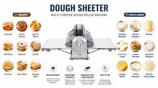 Desktop Dough Sheeter Multi Purpose Pastry Croissant Puff Pastry Pizza Dough Laminator Machine