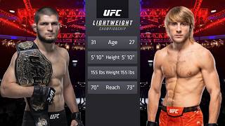 Khabib Nurmagomedov Vs Paddy Pimblett Full Fight - Ufc 4 Fight Of The Night
