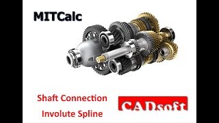 Mitcalc English - Shaft Connection Involute Spline Calculation
