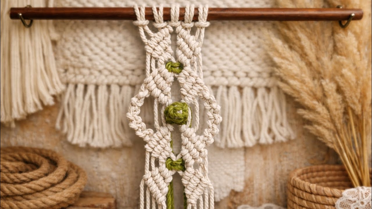 Macrame Design Tutorial | Easy Macrame Design Tutorial | Macrame Design for Beginners | DIY Macrame