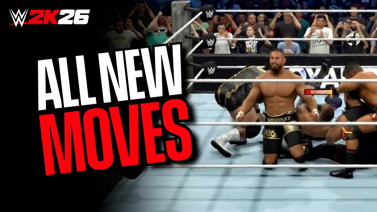 WWE 2K26 All New Moves,Taunts & DLC Moves (WWE 2K26 Every New Move)