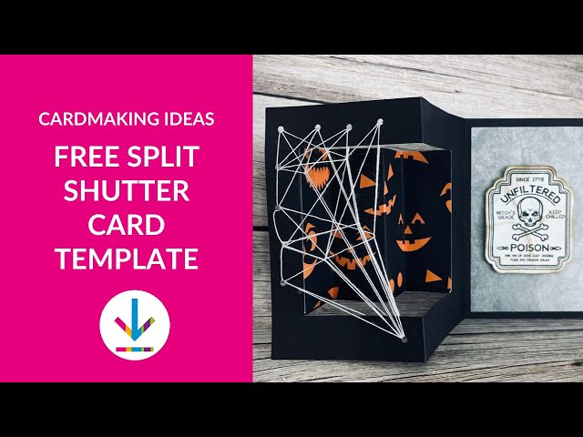 Split Shutter Card Template Free to Download - YouTube split-shutter-card-template-free-to-download-youtube