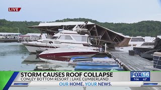 Storms collapse roof, other damage at Lake Cumberland