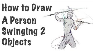 Person Swinging 2 Objects | EASY DRAWING LESSON
