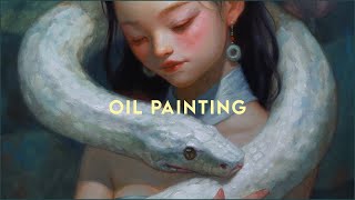 Year of the Snake Oil Painting 🐍 PT. 3: GLAZE