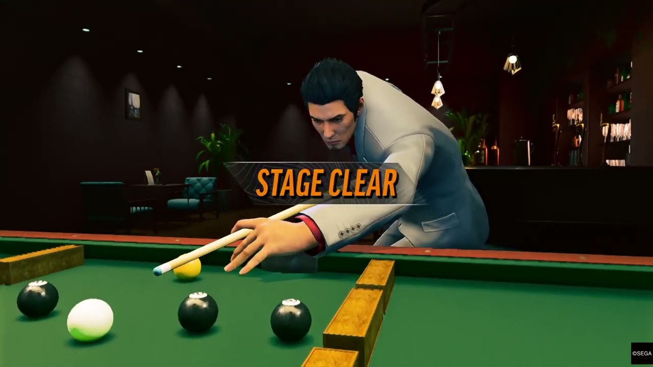 ビリヤード koji Yakuza Kiwami 3 billiards normal - YouTube