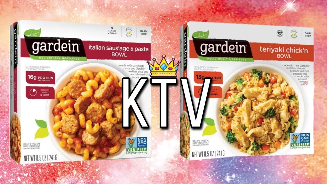 Gardein Frozen Teriyaki Chick'n Italian AND Sausage and Pasta Bowl