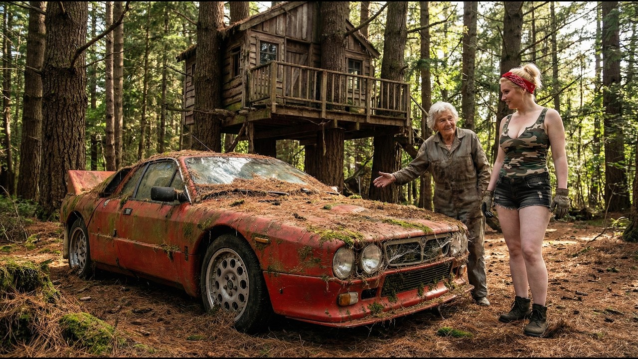 Unbelievable Restoration! Abandoned Pine Needle Red 1982 Lancia Rally 037 Stradale