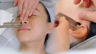 ASMR Chinese Women-Only Barbershop | Knife-Edge Massage, Ear Cleaning &amp; Inner Ear Shaving
