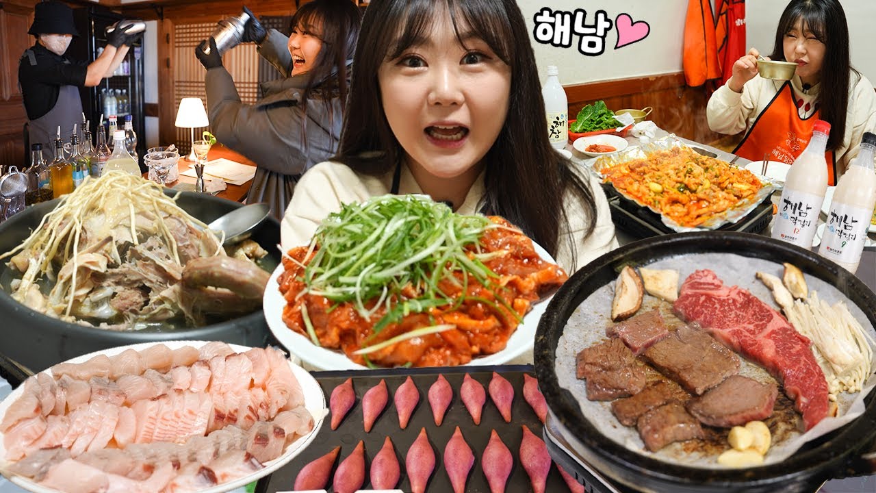 Экскурсия по корейской пивоварне с рисовым вином🥂🍹с курицей, говядиной на гриле и сашими Мукбанг