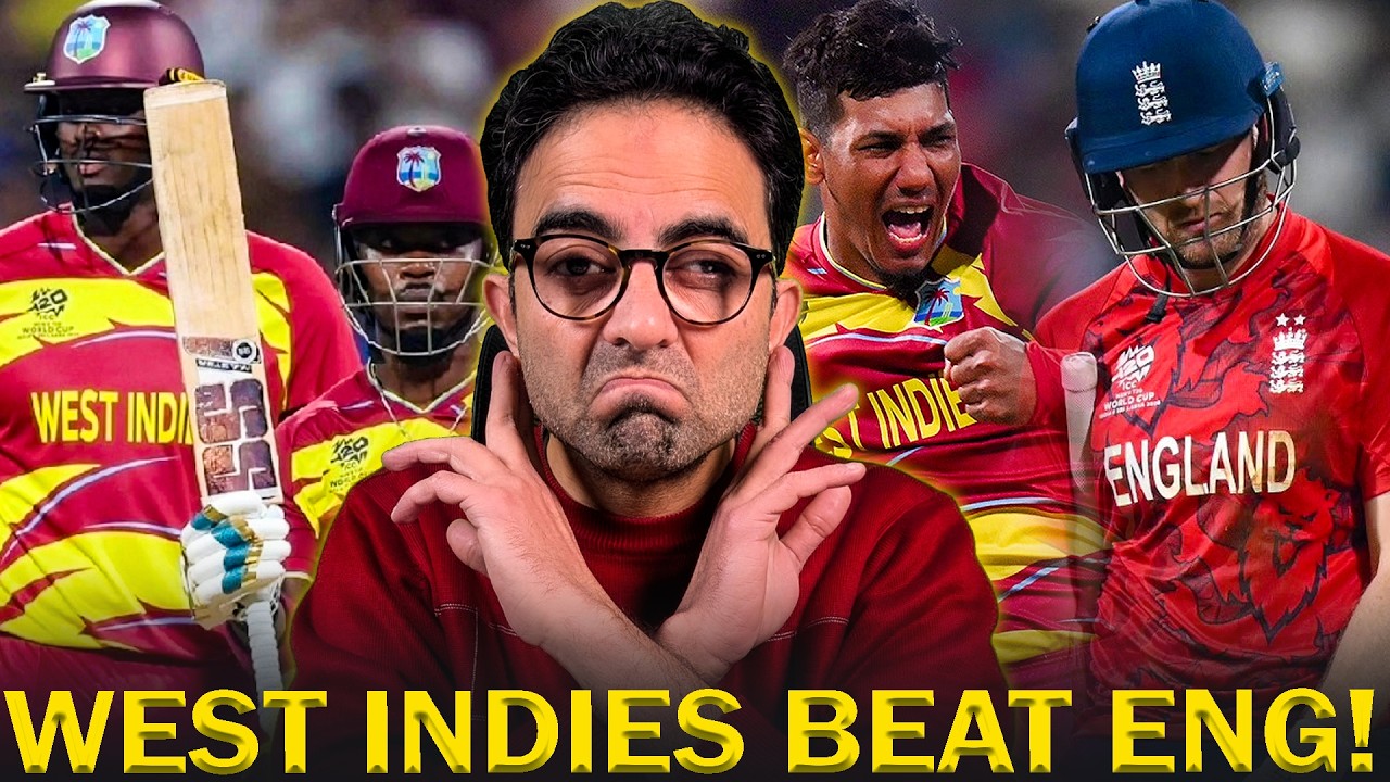 West Indies Crush England in T20 World Cup | Sherfane Rutherford Smashes 76