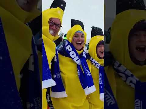 We came across a bunch of friends with a lot of a-peel! 😂 #milanocortina2026