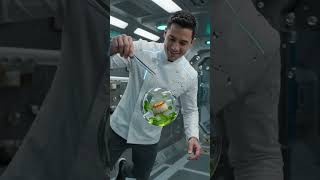 A CHEF IN ZERO GRAVITY!!!????  #dreamtrackai #trending #ai #zerogravityfun #shorts