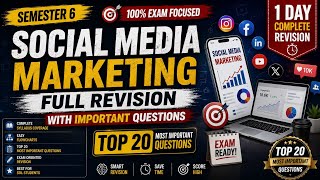 Social media marketing l semester 6 l full revision l most important questions 🔥 #dusol #du #bcomsol