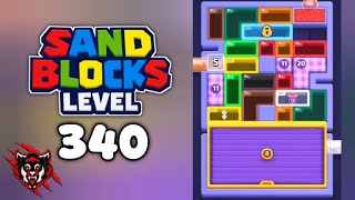 Sand Blocks Drop Puzzle Level 340 Game Walkthrough
