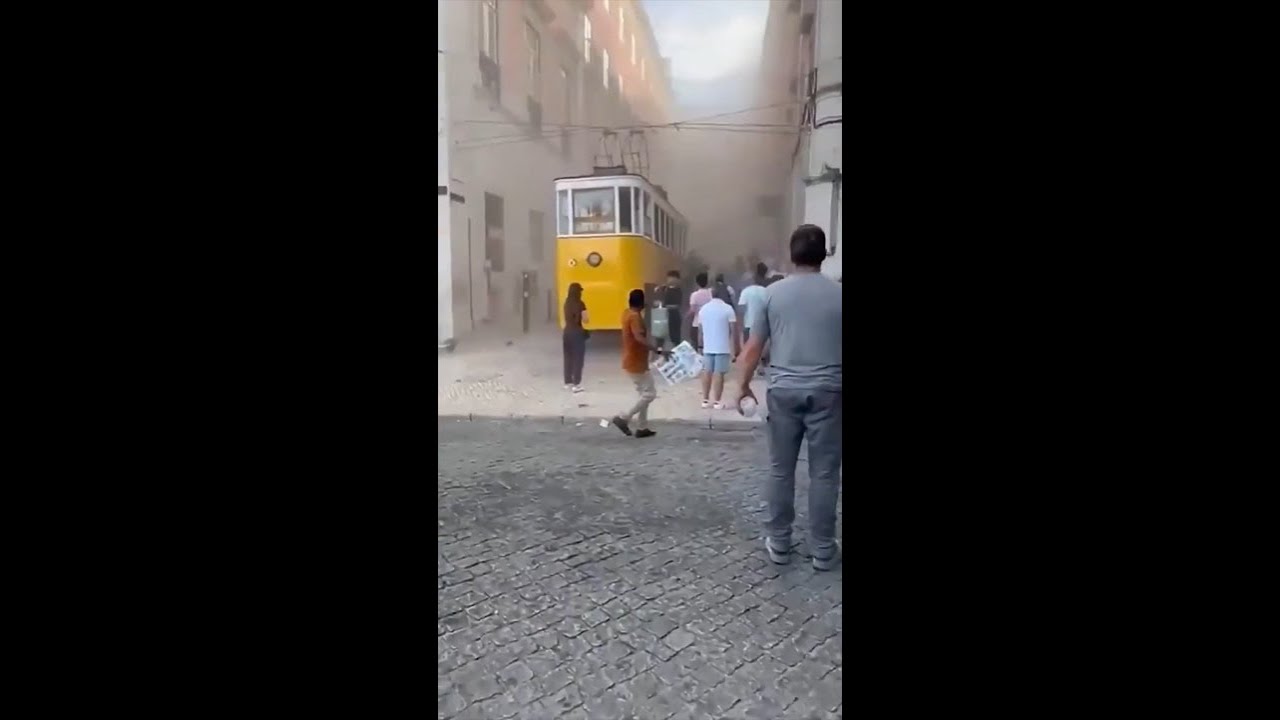 Horror moments after Lisbon tram crash