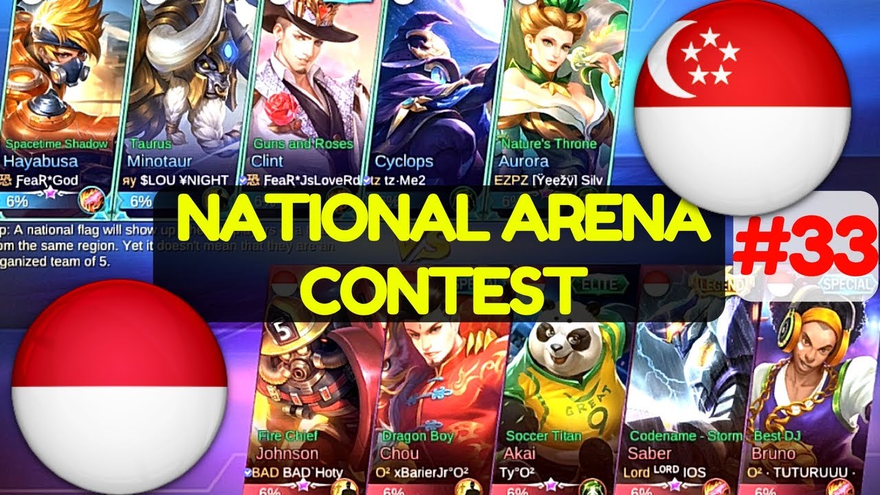Indonesia VS Singapore [3rd Game 020717] | National Arena Contest Mobile Legends