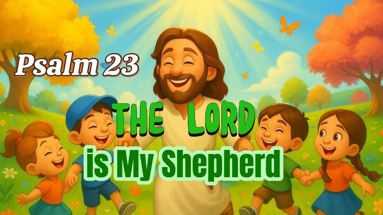 The Lord is My Shepherd Psalm 23 Song for Kids with lyrics - YouTube