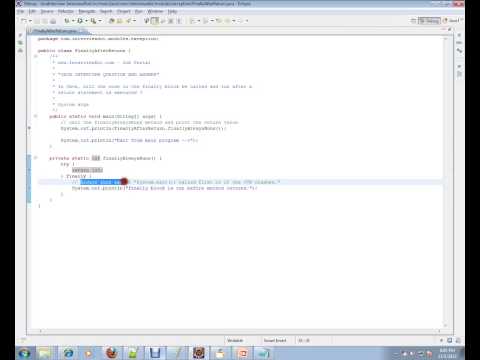 Java Interview Question and Answer will the finally block called after a return statement
