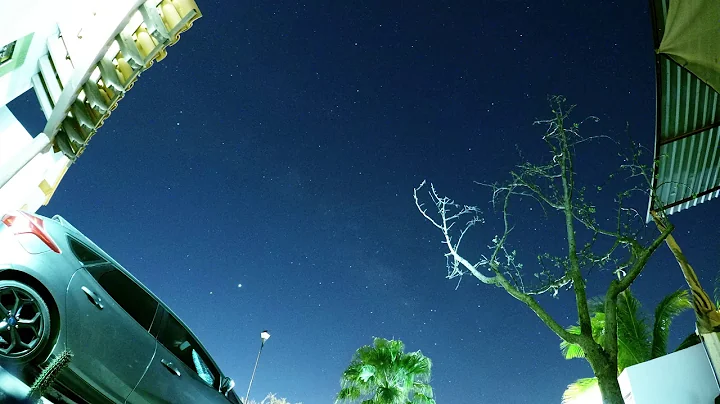 GoPro hero 5 lyrid meteor shower, milky way