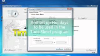 2. Time Sheet: Adjustments before use