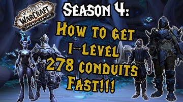 Unlock ALL 278 conduits INSTANTLY in Shadowlands Season 4