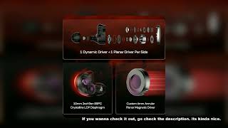 SIMGOT EG280 In Ear Monitor 1DD+1 Planar HiFi IEM Wired Gaming Earphone with Detachable 2Pin OFC Cab