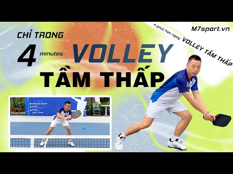 Hướng Dẫn 4 Bước Thực Hiện Cú Volley Tầm Thấp Trong Pickleball Cùng Coach Mạnh Seven | Rất Dễ Hiểu