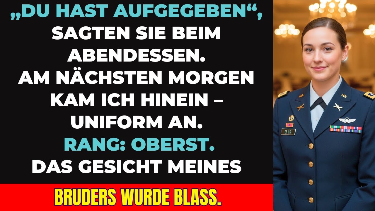 Sie sagten, ich sei nichts – doch dann rief der Boss meines Vaters plötzlich ‚Colonel