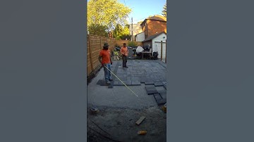 Backyard interlock installation | #timelapse
