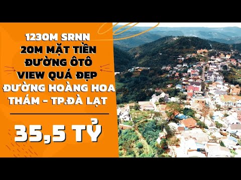 Video Dt 1,230m , 20m mặt tiền đường ôtô SRXD, view quá đẹp... - youtube