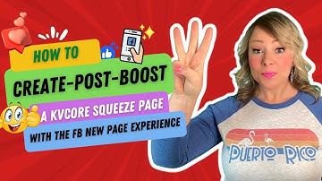 How to Create, Post & Boost a kvCore Squeeze Page with Facebook