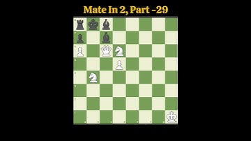 Mate In 2, Chess Puzzle -29 #puzzle #2movescheckmate #chesschallenge #chess #chesspuzzle