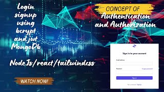 LogIn SignUp Authentication and Authorization | Bcrypt JWT