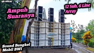 Closeup Of 12 Ars  Subs During A Sound Check At Headquarters  Phase Lab