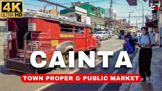 [4K] AMAZING Cainta Rizal | Town Proper & Public Market Walk Tour 2024
