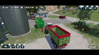 Topic :- Mega Straw Bales Making Challenge In Fs23 | Farming Simulator 23 Gameplay | Timelapse ||