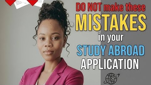 DO NOT make these mistakes in your study abroad application. #abroadinformation #studyabroadguide