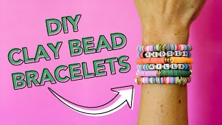 how to tie a clay bead bracelet without string｜TikTok Search