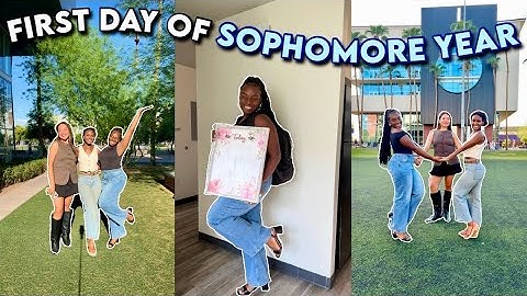 First Day of Sophomore Year College Classes 2025 🎒 | GRWM for Class + College Vlog