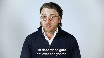 Competentiescan: 1 analyseren