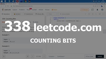 Разбор задачи 338 leetcode.com Counting Bits. Решение на C++