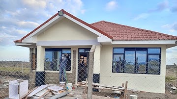 Amazing💥A complete 2 bedroom house in kajiado using INTERLOCKING BLOCKS,using 1600 blocks only.