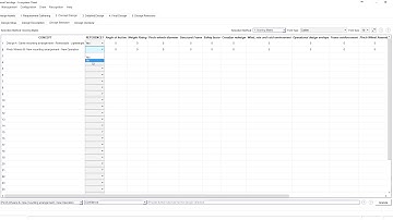 Scoring Matrix - Design Selection