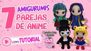 7 parejas anime amigurumi con tutorial | CatalinArte Tejidos