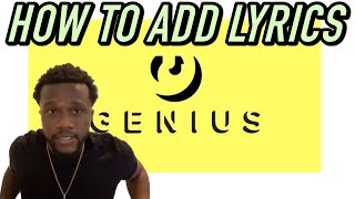 HOW TO ADD SONG LYRICS TO GENIUS📝🎧 | GENIUS LYRICS